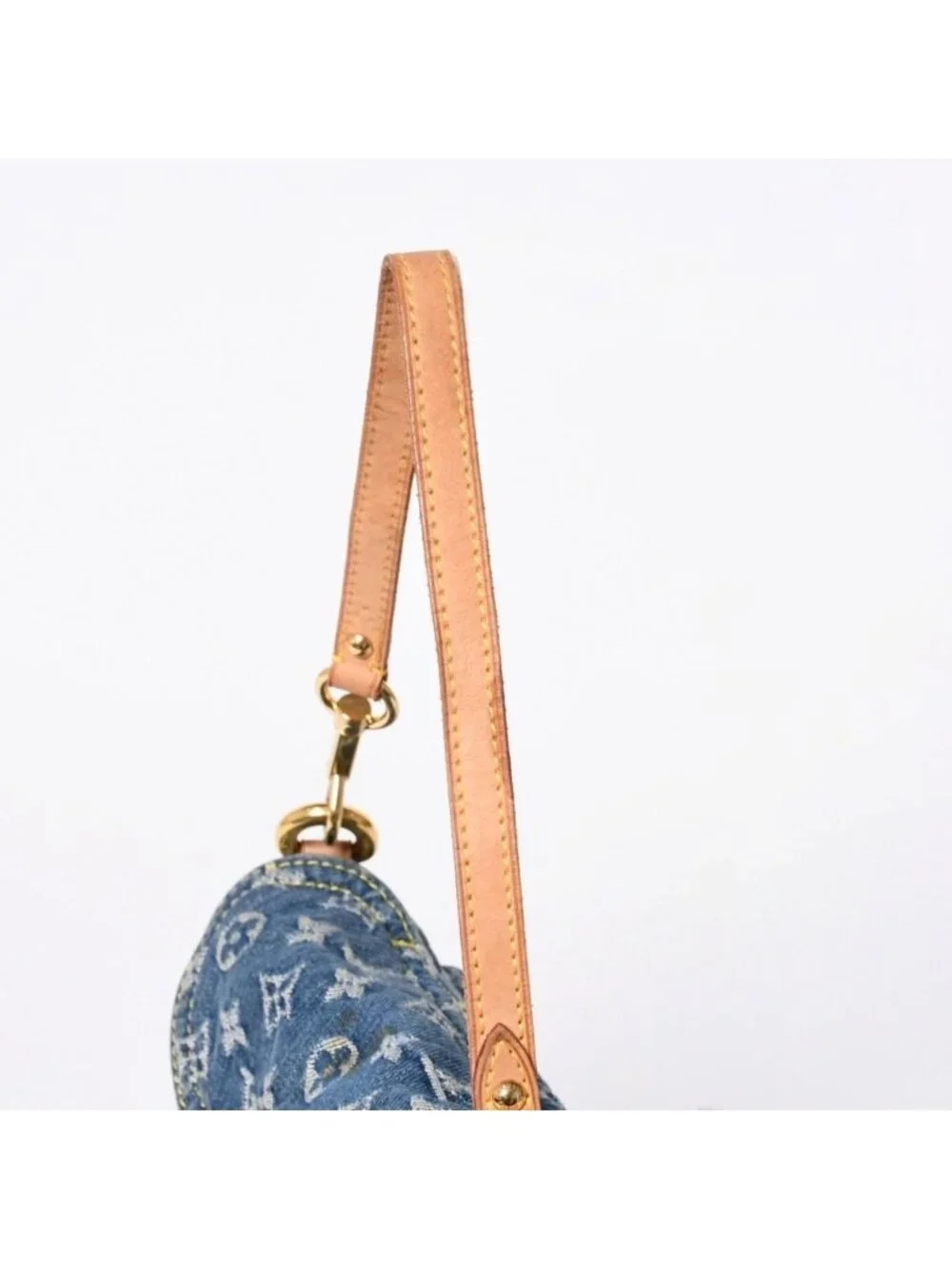 Louis Vuitton Mini Pleaty Bag Monogram Denim Indigo Blue